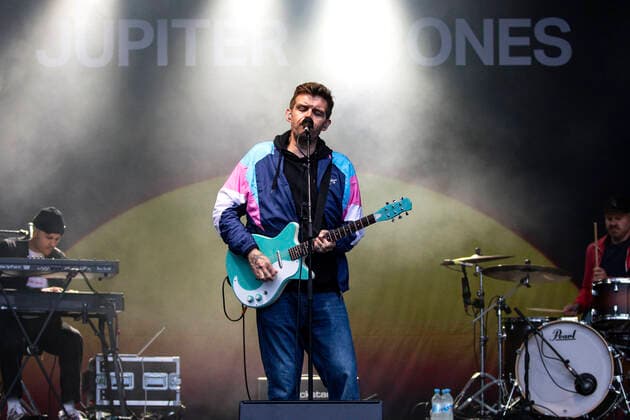 Nicholas Müller of Jupiter Jones live as part of the Juicy Beats Park Sessions concert series at Westfalenpark Dortmund, 18 08 2021 Foto:xxF.xZeisingx xFuturexImage