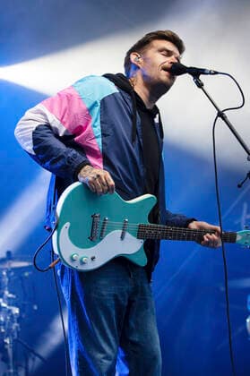Nicholas Müller of Jupiter Jones live as part of the Juicy Beats Park Sessions concert series at Westfalenpark Dortmund, 18 08 2021 Foto:xxF.xZeisingx xFuturexImage
