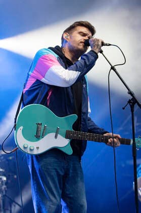 Nicholas Müller of Jupiter Jones live as part of the Juicy Beats Park Sessions concert series at Westfalenpark Dortmund, 18 08 2021 Foto:xxF.xZeisingx xFuturexImage