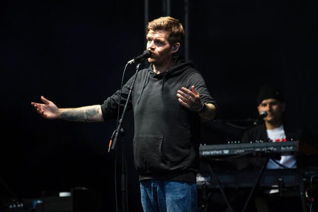 Nicholas Müller of Jupiter Jones live as part of the Juicy Beats Park Sessions concert series at Westfalenpark Dortmund, 18 08 2021 Foto:xxF.xZeisingx xFuturexImage