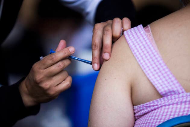 Coronavirus Vaccination In Mexico Free application of the first dose of the Pfizer vaccine against COVID-19, for people from 18 to 29 years old who live in the Xochimilco boroug, in Mexico City, Mexico, on August 19, 2021 Mexico City Mexico leyva-notitle210819_npHJq  Copyright: xCristianxLeyvax