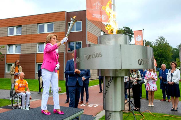 Bilder des Jahres 2021, Entertainment 08 August Entertainment Themen der Woche KW33 Entertainment Bilder des Tages 19-08-2021 Arnhem Princess Margriet attend the opening of the photo exhibition about Paralympic sport in Arnhem. The exhibition is a gift from the province of Gelderland and the city of Arnhem in honor of the 50th anniversary of sports center Papendal. Â  Copyright: xPPEx