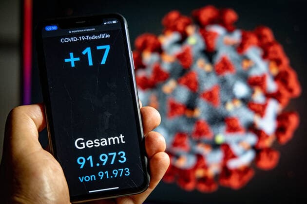 Coronavirus in Germany Covid 19 Dashboard of the Robert Koch Institute 21 08 2021 Robert Koch Institute 7 days Incidence 51.6 7 days Number of cases 42 878 COVID 19 cases 3 861 147 Addition of 8 092 compared to the previous day COVID 19 deaths 91 973 Addition of 17 compared to the previous day