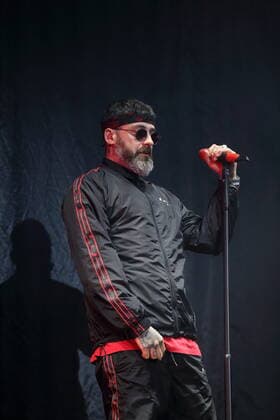 Sido at a concert at the Parkbühne Wuhlheide in Berlin, 20 August 2021 Sido Concert Wuhlheide