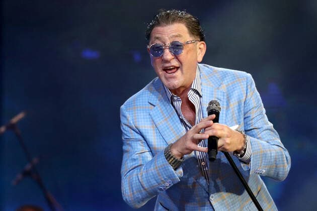 SOCHI, RUSSIA â€“ AUGUST 21, 2021: Singer Grigory Leps performs at a concert featuring Alexander Rozenbaum s songs as part of the New Wave 2021 International Contest for Young Pop Singers. Vyacheslav Prokofyev TASS  TS10D3A5