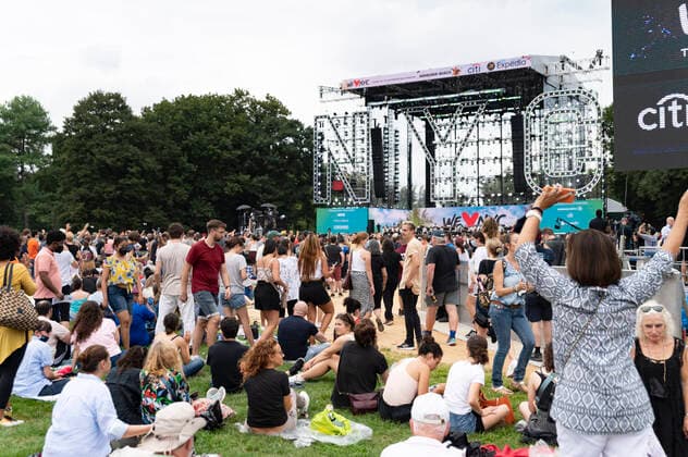 August 21, 2021, New York, New York, USA: NEW YORK - August 21, 2021: for NEWS. The We Love New York, New York City Homecoming Concert hosted by the New York City Government, Clive Davis and Live Nation, to celebrate New York is Back in Central Park was prematurely cancelled mid-concert due to lighting from Hurricane Henri bearing down on the city. Thousands of concert goers had to evacuate the park. New York USA - ZUMAb177 20210821_zap_b177_009 Copyright: xTaidghxBarronx