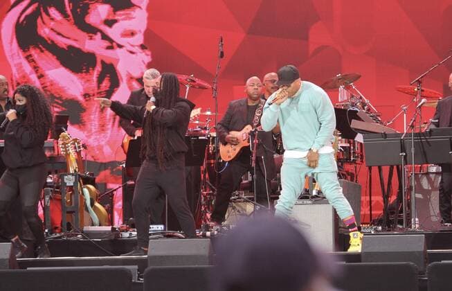 August 21, 2021, New York, USA: LL COOL J & Friends performing live during The WE LOVE NYC: The Homecoming Concert taking place at the great Central Park lawn in New York that anticipates a prosperous post-pandemic future for New York City. Fans are allowed to watch but with proof of vaccination or COVID PCR (Polymerase Chain Reaction) test taken within 72 hours prior to the event. This concert is to round up the Hip Hop concerts, movies, cultural activities that started all around the city since last week.  Copyright: xNiyixFotex