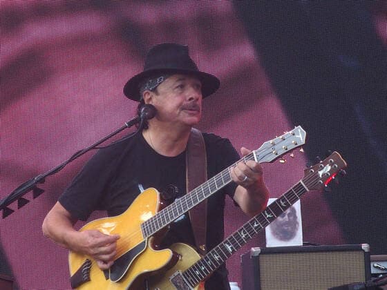 August 21, 2021, New York, New York, USA: New York,The Outer Rainband of Hurricane Henri prompted the premature end of the concert Ã¢â‚¬oeWE LOVE NYC: The Homecoming Concert produced by New York City, Clive Davis and Live Nation. .The concert featured music icons and contemporary artists spanning musical and entertainment genres. The outer band of Hurricane Henri prompted the premature end of the concert. Carlos Santana New York USA - ZUMAct2_ 20210821_zaf_ct2_111 Copyright: xBrucexCotlerx