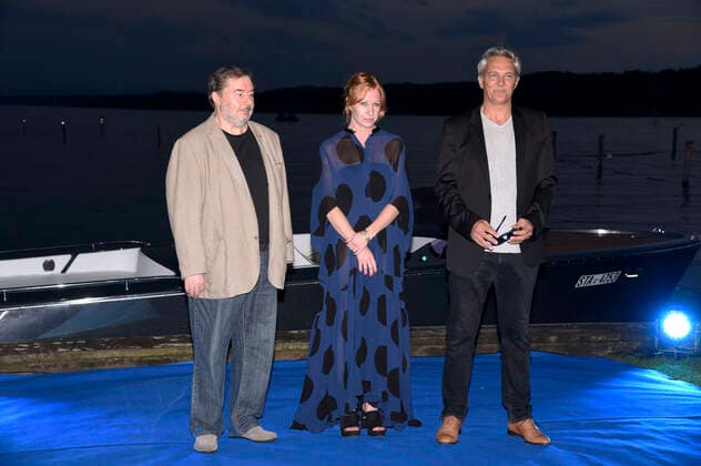 Bernd Elstner, Birgit Minichmayr and Matthias Helwig at the 3 Hannelore Elsner Award Ceremony at the 15 Five Lakes Film Festival in Starnberg Starnberg, 21 08 2021 Foto:xS.xAdamx xFuturexImage