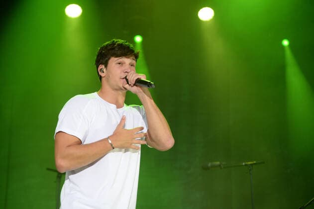 Hamburg the 22 08 2021 Wincent Weiss live at the Cruise Inn Vor Deiner Tür Open Air Concert on the grounds of the Cruise Center Steinwerder in Hamburg Wincent Weiss live in Hamburg, Hamburg Germany Steinwerder