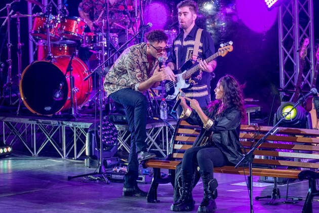 Carl Brave Elisa during Carl Brave Arena di Verona, Italian singer concert in Verona, Italy, August 23, 2021  Copyright: xRobertoxTommasinix xIPAx xx 0