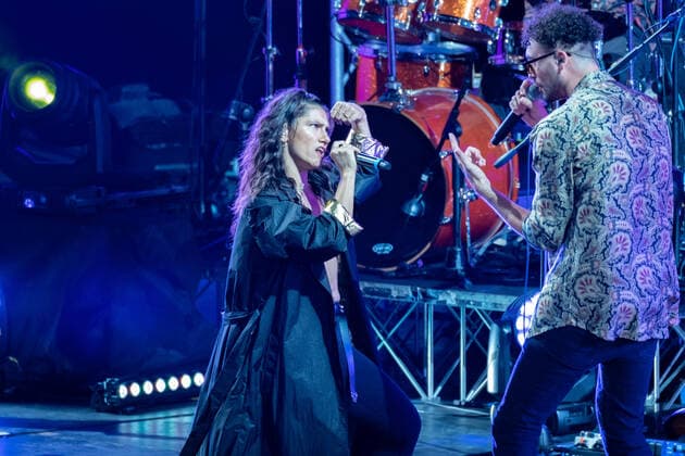 Carl Brave Elisa during Carl Brave Arena di Verona, Italian singer concert in Verona, Italy, August 23, 2021  Copyright: xRobertoxTommasinix xIPAx xx 0