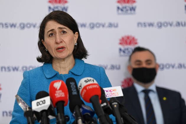 News Bilder des Tages GLADYS BEREJIKLIAN COVID19 PRESSER, NSW Premier Gladys Berejiklian speaks to the media during a press conference to provide a COVID-19 update, in Sydney, Thursday, August 26, 2021. NSW recorded 1029 new locally acquired cases of COVID-19 as the entire state continues in lockdown. ( NO ARCHIVING, EDITORIAL USE ONLY, NO USE IN BOOKS WITHOUT CONSENT SYDNEY NSW AUSTRALIA  Copyright: xBIANCAxDExMARCHIx 20210826001569797736