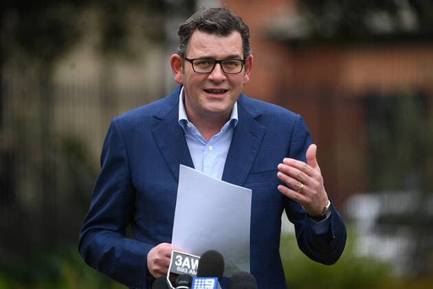 DANIEL ANDREWS COVID19 PRESSER, Victorian Premier Daniel Andrews addresses the media during a press conference in Melbourne, Thursday, August 26, 2021. Victorian authorities are racing to bring the state s worsening Delta outbreak under control. ( NO ARCHIVING, EDITORIAL USE ONLY, NO USE IN BOOKS WITHOUT CONSENT MELBOURNE VIC AUSTRALIA  Copyright: xJAMESxROSSx 20210826001569800943