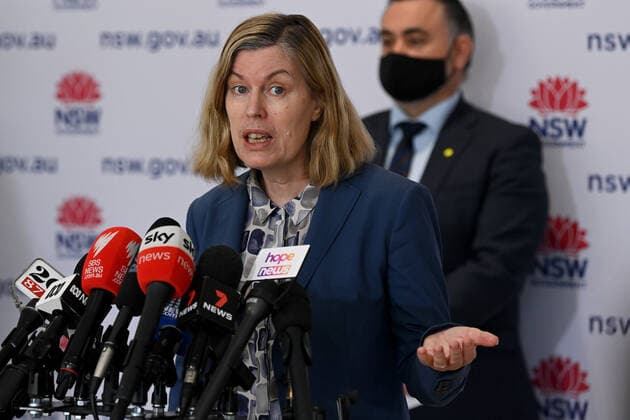 GLADYS BEREJIKLIAN COVID19 PRESSER, NSW Chief Health Officer Dr Kerry Chant speaks to the media during a press conference to provide a COVID-19 update, in Sydney, Thursday, August 26, 2021. NSW recorded 1,029 new locally acquired cases of COVID-19 as the entire state continues in lockdown. ( NO ARCHIVING, EDITORIAL USE ONLY, NO USE IN BOOKS WITHOUT CONSENT SYDNEY NSW AUSTRALIA  Copyright: xBIANCAxDExMARCHIx 20210826001569810900