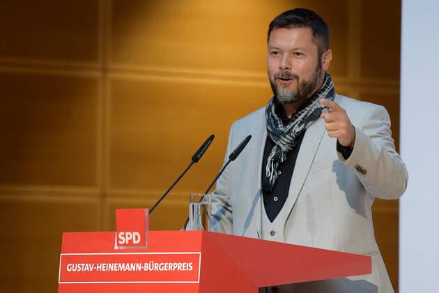 Gustav Heinemann Citizens Prize 2021 Ender Cetin, Imam Award of the Gustav Heinemann Citizens Prize in the Atrium of the Willy Brandt House in Berlin on 26 08 2021 Photopress Mueller