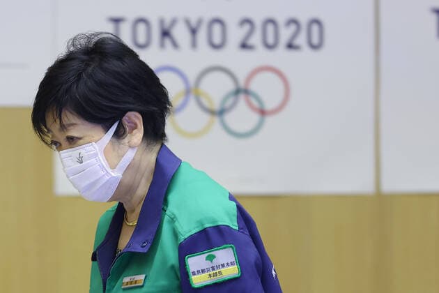 Tokyo Governor Yuriko Koike explains that the city is facing a medical emergency after the 60th Tokyo Metropolitan Coronavirus Infectious Diseases Monitoring Conference on August 26, 2021 at the Tokyo Metropolitan Government Building in Tokyo, Japan.  (167930992)