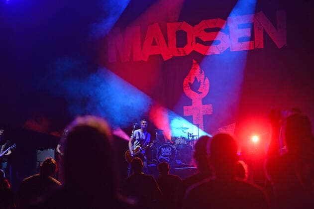 Hamburg the 26 08 2021 Madsen makes the RESTART for indoor concerts in Hamburg In the Barclays Arena, sold out under corona conditions with 650 people, the band played a wide musical spectrum from rock to punk Already at the first song the l