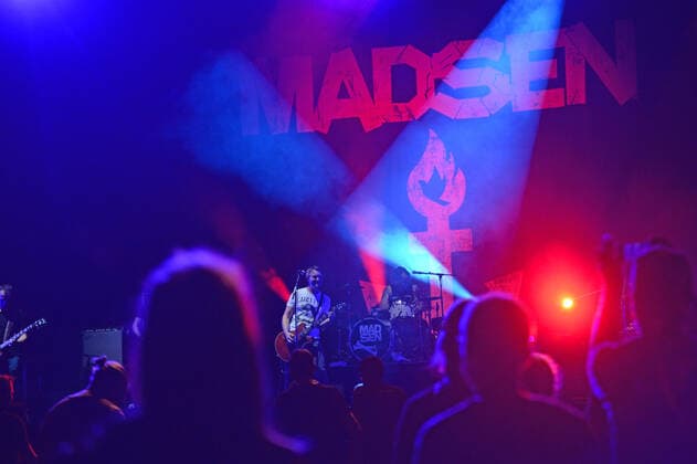 Hamburg the 26 08 2021 Madsen makes the RESTART for indoor concerts in Hamburg In the Barclays Arena, sold out under corona conditions with 650 people, the band played a wide musical spectrum from rock to punk Already at the first song the l