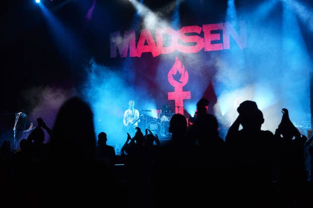 Hamburg the 26 08 2021 Madsen makes the RESTART for indoor concerts in Hamburg In the Barclays Arena, sold out under corona conditions with 650 people, the band played a wide musical spectrum from rock to punk Already at the first song the l