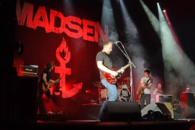 Hamburg the 26 08 2021 Madsen makes the RESTART for indoor concerts in Hamburg In the Barclays Arena, sold out under corona conditions with 650 people, the band played a wide musical spectrum from rock to punk Already at the first song the l