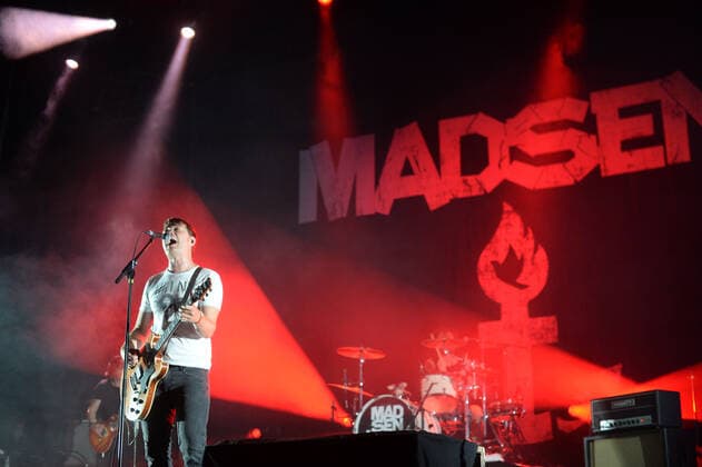 Hamburg the 26 08 2021 Madsen makes the RESTART for indoor concerts in Hamburg In the Barclays Arena, sold out under corona conditions with 650 people, the band played a wide musical spectrum from rock to punk Already at the first song the l