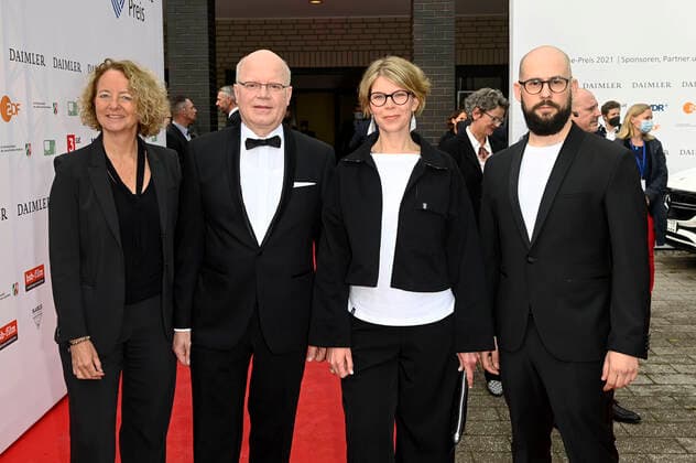 Jutta Krug, Dominik Wessely, Antje Boehmert and Philipp Käßbohrer at the 57 Grimme Award 2021 ceremony at the Theater der Stadt Marl Marl, 27 08 2021 Foto:xF.xKernx xFuturexImage