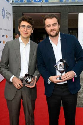 Pierre Dorac and Maxime Calligaro at the 57 Grimme Award 2021 ceremony at the Theater der Stadt Marl Marl, 27 08 2021 Foto:xF.xKernx xFuturexImage