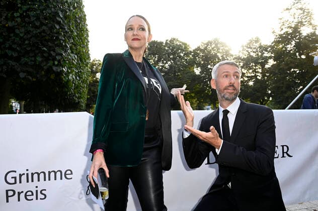 Carolin Kebekus and Sebastian Pufpaff at the 57 award ceremony of the Grimme Award 2021 at the Theater der Stadt Marl Marl, 27 08 2021 Foto:xF.xKernx xFuturexImage