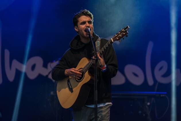 Myle as support of Alvaro Soler at the 5 Tent Festival Rhine Neckar Myle at the 5 Tent Festival Rhine Neckar in Mannheim Mannheim Tent Festival Rhine Neckar Baden Württemberg