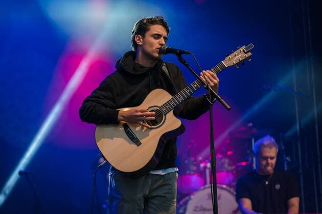 Myle as support of Alvaro Soler at the 5 Tent Festival Rhine Neckar Myle at the 5 Tent Festival Rhine Neckar in Mannheim Mannheim Tent Festival Rhine Neckar Baden Württemberg