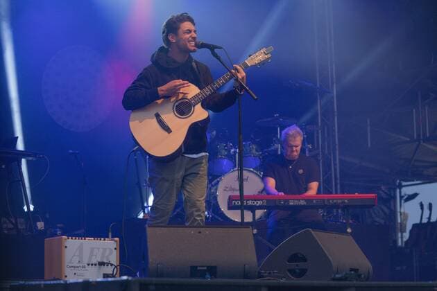 Myle as support of Alvaro Soler at the 5 Tent Festival Rhine Neckar Myle at the 5 Tent Festival Rhine Neckar in Mannheim Mannheim Tent Festival Rhine Neckar Baden Württemberg