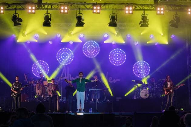 Alvaro Soler at the 5 Tent Festival Rhine Neckar Alvaro Soler at the 5 Tent Festival Rhine Neckar in Mannheim Mannheim Tent Festival Rhine Neckar Baden Württemberg