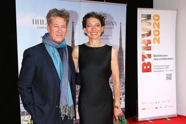 Tobias and Julia Moretti at the European Culture Award Gala Ceremony on 28 08 2021 at the Opera House in Bonn European Culture Award Ceremony 2021 in Bonn