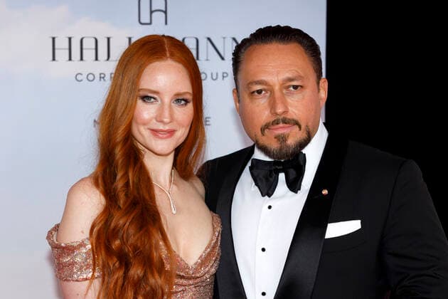 Barbara Meier with husband Klemens Hallmann at the European Culture Award Gala 2021 in the Opera House Bonn, 28 08 2021 Foto:xC.xHardtx xFuturexImage