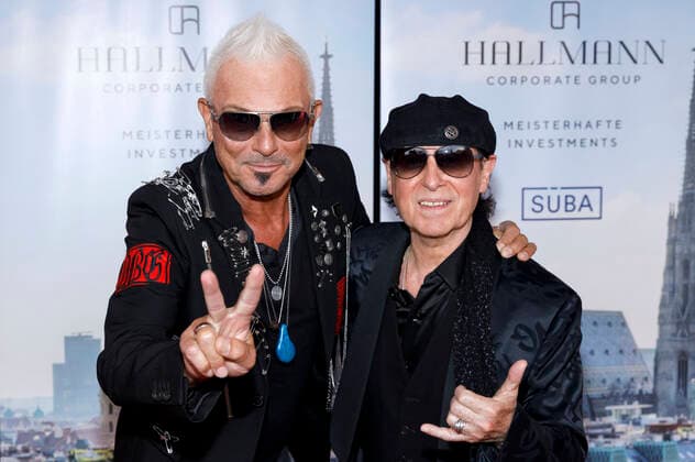 Rudolf Schenker and Klaus Meine of the Scorpions at the European Culture Award Gala 2021 at the Opera House Bonn, 28 08 2021 Foto:xC.xHardtx xFuturexImage