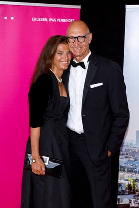 Timotheus Höttges with wife Adriane at the European Culture Award Gala 2021 at the Opera House Bonn, 28 08 2021 Foto:xC.xHardtx xFuturexImage