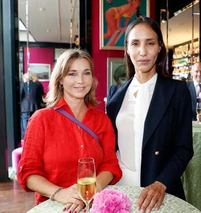 Tina Ruland, Friederike Dirscherl at the gala award ceremony for Mario Adorf at the China Club Berlin