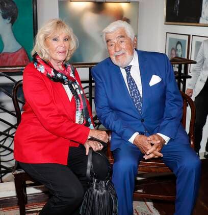 Monique Faye, Mario Adorf at the gala award ceremony for Mario Adorf at the China Club Berlin