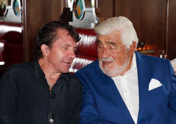 David Bennent, Mario Adorf at the gala award ceremony for Mario Adorf at the China Club Berlin