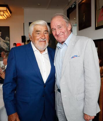 Mario Adorf, Michael Mendl at the gala award ceremony for Mario Adorf at the China Club Berlin