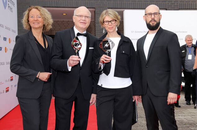 Adolf Grimme Award 27 08 2021 Jutta Krug Dominik Wessely Antje Boehmert Philipp Kaessbohrer in the Theater Marl, Am Theater 1, at the Adolf Grimme Award ceremony 27 08 2021