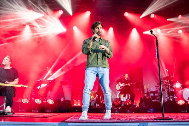 Max Giesinger live at the Vor Deiner Tür Open Air at Steigerwaldstadion Erfurt, 29 08 2021 Foto:xM.xKremerx xFuturexImage