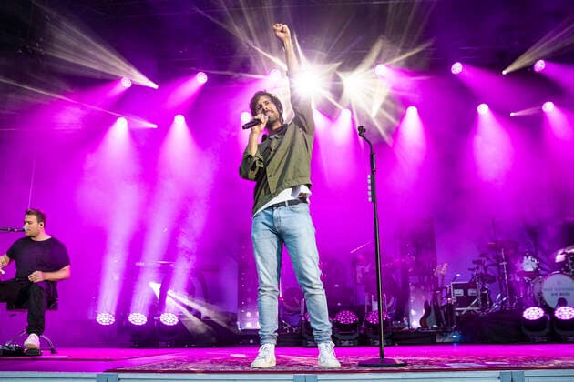Max Giesinger live at the Vor Deiner Tür Open Air at Steigerwaldstadion Erfurt, 29 08 2021 Foto:xM.xKremerx xFuturexImage