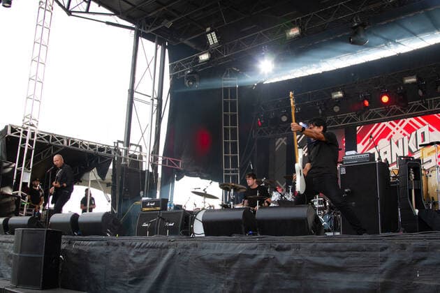August 29, 2021, Edmonton, Alberta, Canada: Rock Band Danko Jones performs during the Together Again YEG Festival at Northlands Exhibition Grounds in Edmonton. Edmonton Canada - ZUMAs197 20210829_zaa_s197_314 Copyright: xRonxPalmerx