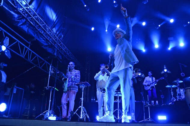 Hamburg the 30 08 2021 Jan Delay Disko No 1 live at the Vor Deiner Tür Open Air at Cruise Center Steinwerder in Hamburg Jan Delay Disko No 1 live in Hamburg,