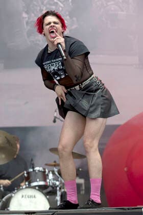 Yungblud performs on Main Stage West during day 3 of Reading Festival 2021 at Richfield Avenue in Reading, Berkshire. AUGUST 29th 2021  DFLx21487