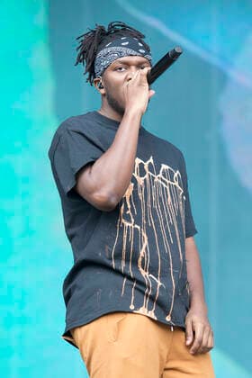 KSI performs on Main Stage East during day 3 of Reading Festival 2021 at Richfield Avenue in Reading, Berkshire. AUGUST 29th 2021  DFLx21487
