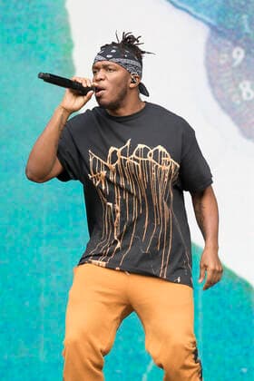 KSI performs on Main Stage East during day 3 of Reading Festival 2021 at Richfield Avenue in Reading, Berkshire. AUGUST 29th 2021  DFLx21487