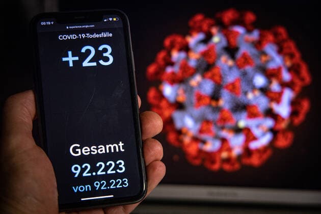 Coronavirus in Germany Covid 19 Dashboard of the Robert Koch Institute 01 09 2021 Robert Koch Institute 7 days Incidence 75.7 7 days Number of cases 62 920 COVID 19 cases 3 956 387 Addition of 13 531 compared to the previous day COVID 19 deaths 92 223 Addition of 23 compared to the previous day